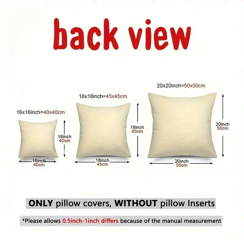 Vibrant Bohemian Style Short Plush Pillow Cover 45x45cm Charming Kitten Living Room Bedroom Decor