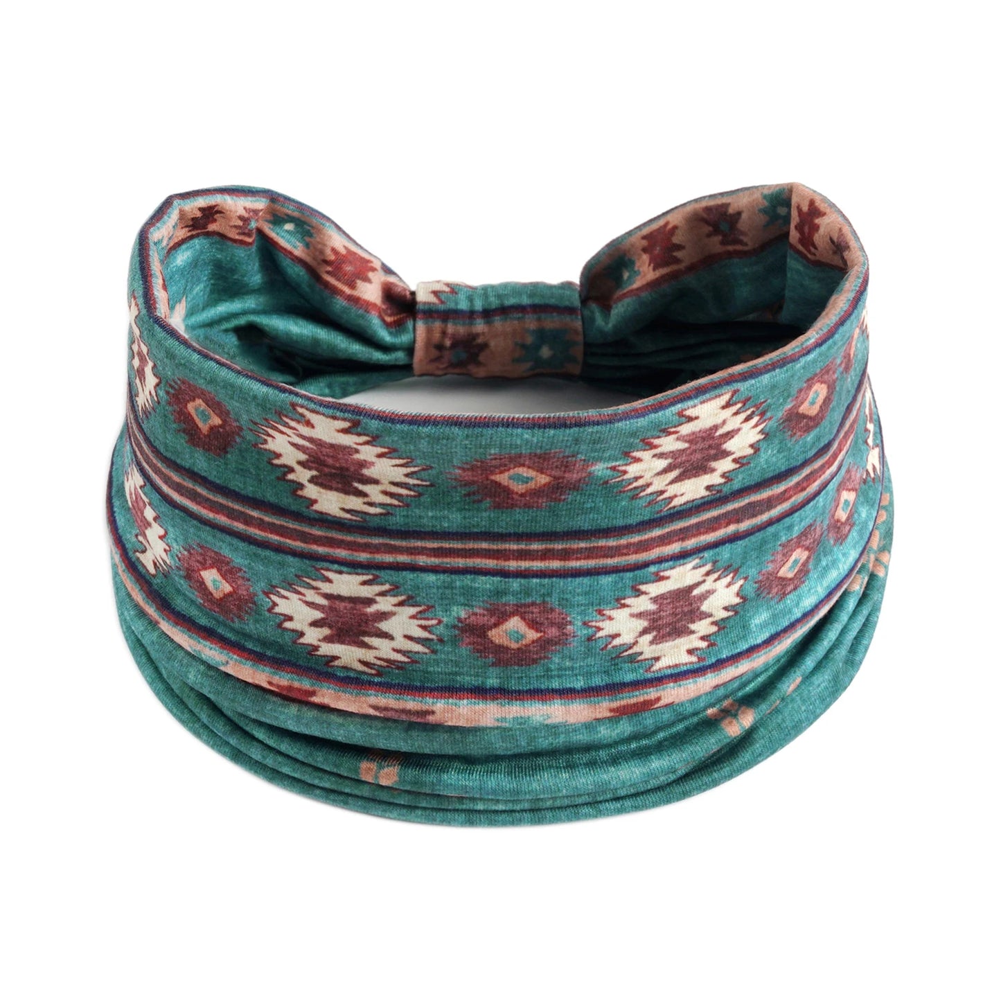 Bohemian Style Elastic Hair Bands Yoga Headband Women Headwear Print Vintage Cross Unisex Scrunchies Hair Accessories