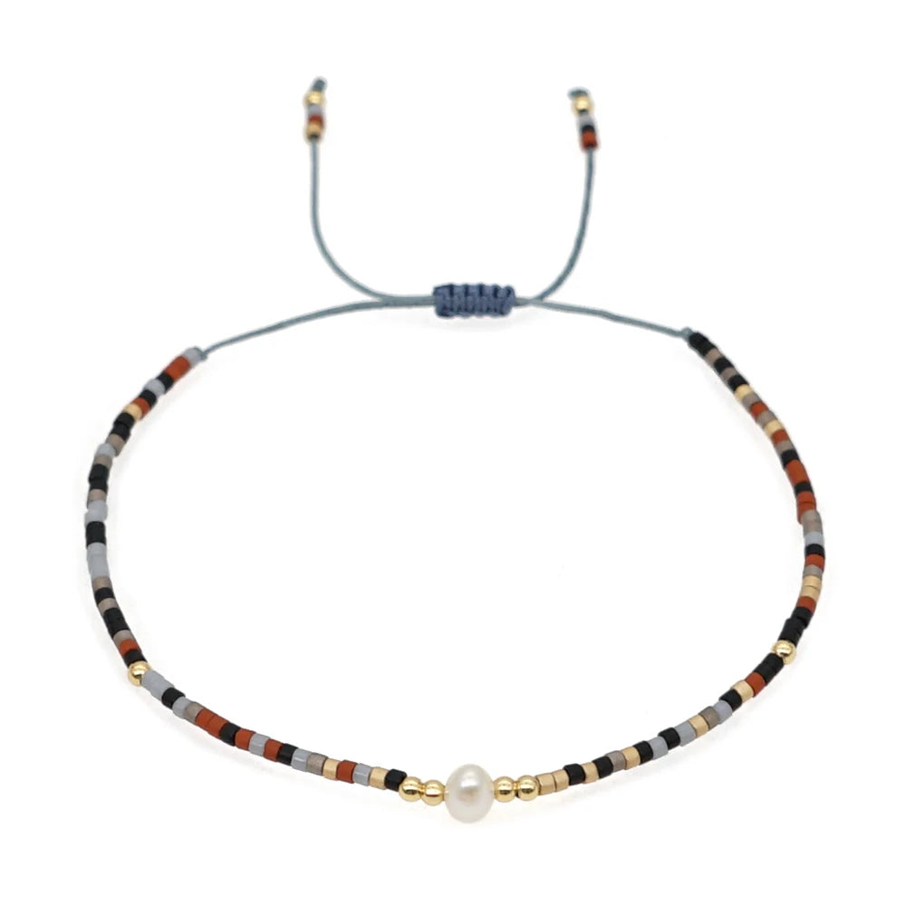 Go2boho Miyuki Bracelet For Girl Friendship Simple Freshwater Pearl Bracelets For Women Pulseras Femme Boho Jewelry Gift