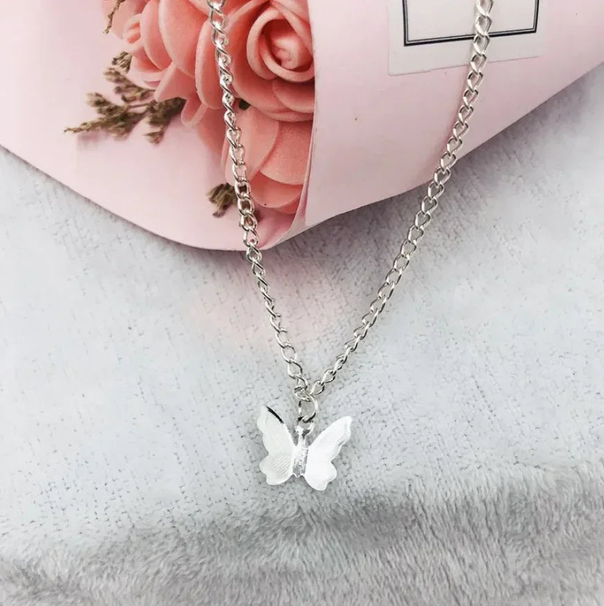 New Fashion Delicate Bohemia Women Gold Color Butterfly Moon Cross Chain Boho Custom Jewelry