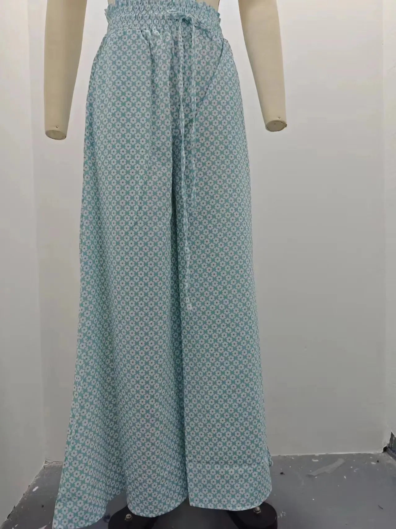 Women's Boho Pant Casual High Waist Loose Sweatpants Trousers Capris Wide Leg Pants Skirt Fashion Women Clothes Pantalones Mujer