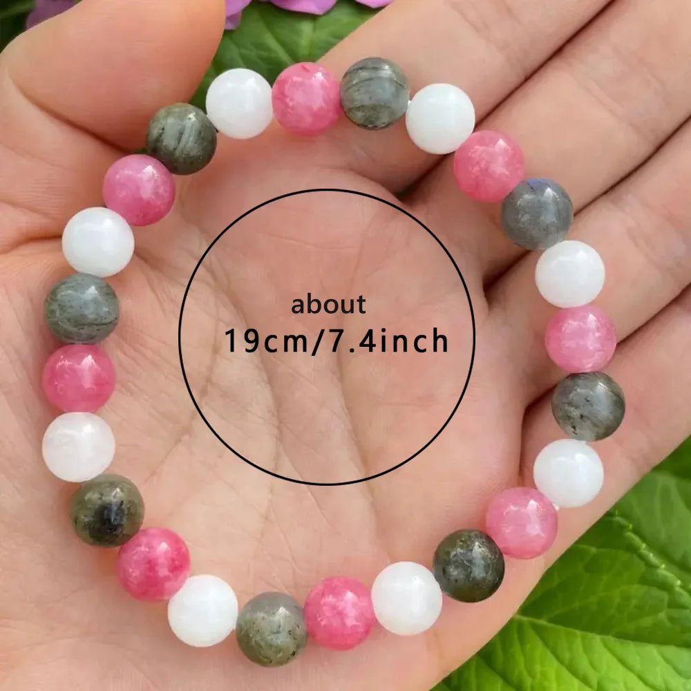positive energy bracelet for women natural stone emotion braclet trendy crystal spiritual jewelry teacher mom 50th 21st birthday