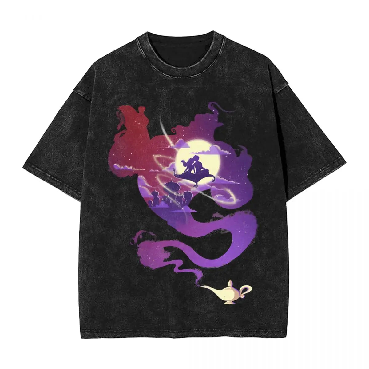 Funny Arabian Aladdin T-Shirts Men Round Collar Cotton T Shirt Aladdin Short Sleeve Tees New Arrival Clothes