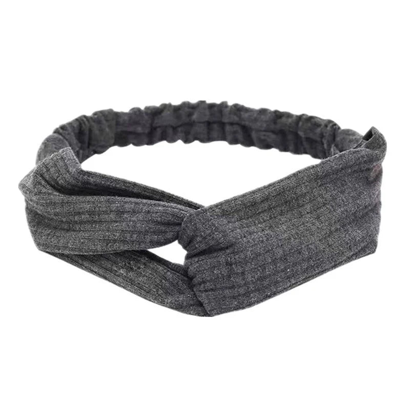 2022 New Fashion Women Summer Style Headbands Bohemian Girl Cross Turban Bandage Bandanas Hairbands Headwear Hair Accessories