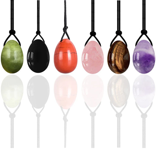 Drilled Yoni Eggs Jade Balls Kegel Exercise For Women Muscle Training Safer And Healthier Natural Vaginal Massage Jade Eggs