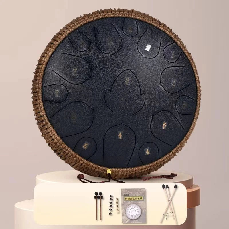 Panem Tongue Drum 13 Inch Steel Tongue Drum Accessories Musical Instruments Percussion Meditation Spiritual Chamanico Drums