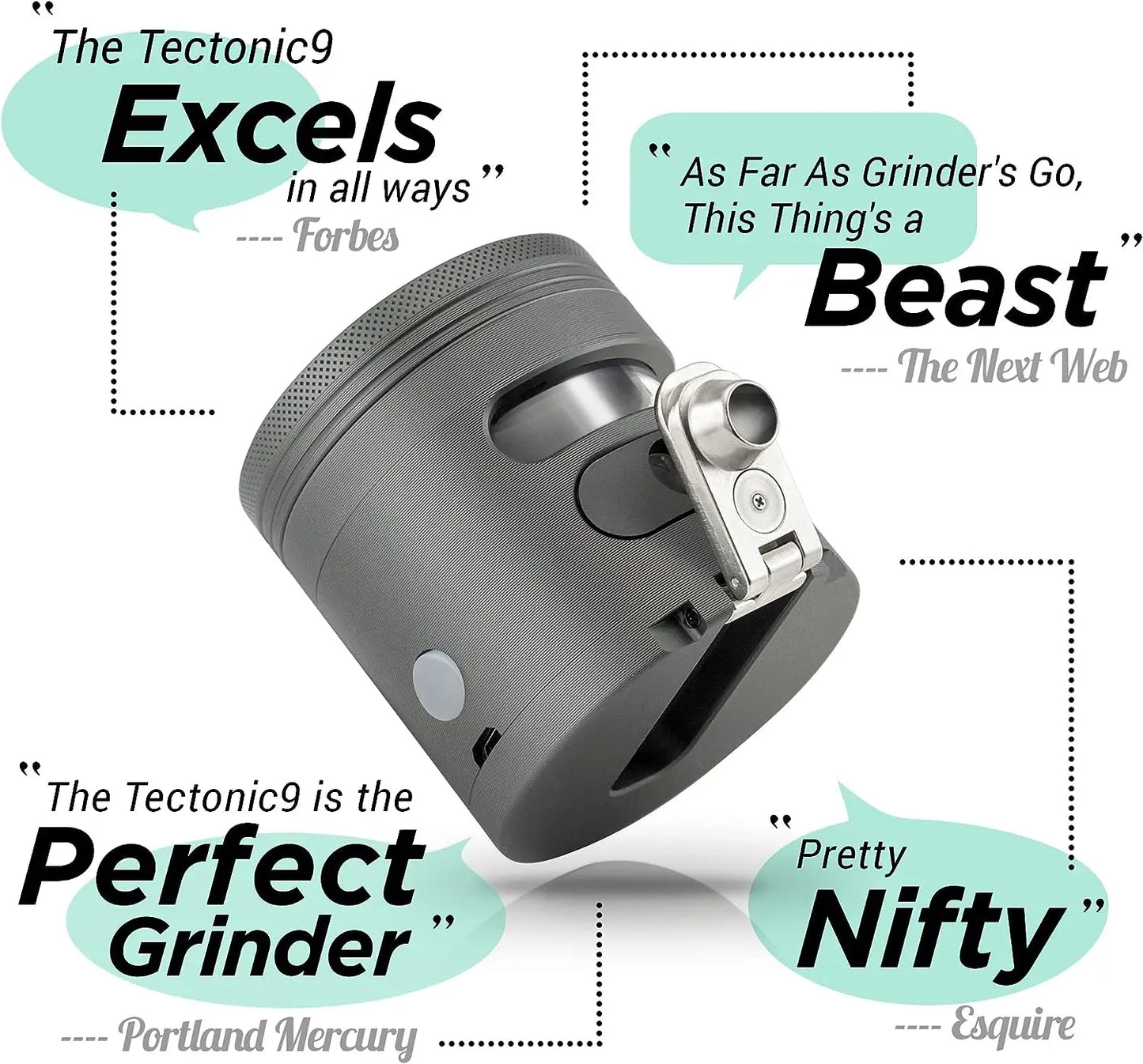 Herb Grinder Automatic  Herbal Spice Dispenser Large 2.5" Aluminum Alloy (Grey) Grinders Pink grinder Dichavador Pump and grind