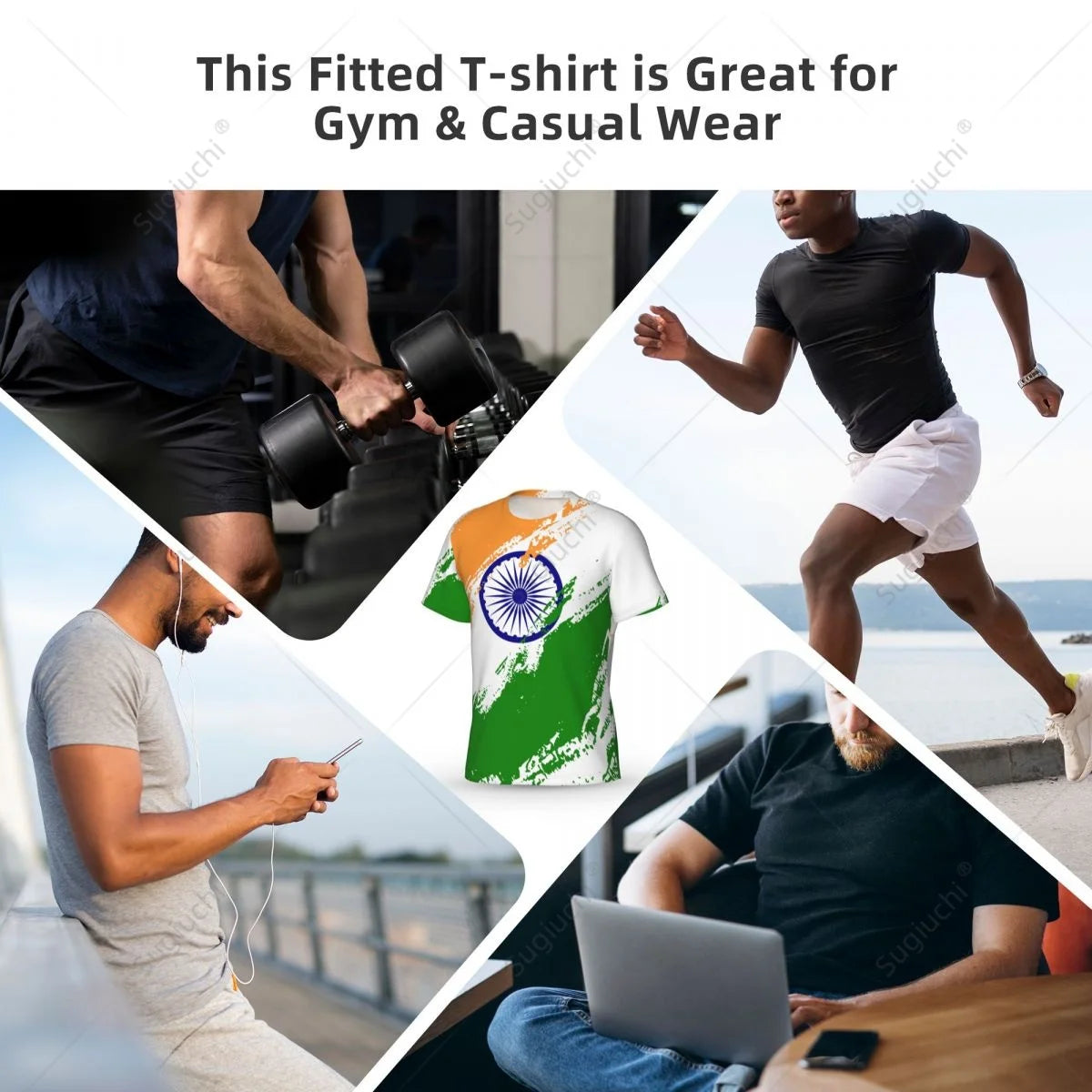 Custom Name Nunber India Flag Color Men Tight Sports T-shirt Women Tees jersey For Soccer Football Fans