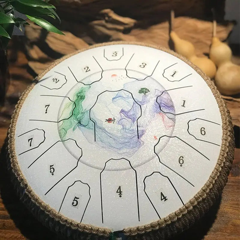 Panem Tongue Drum 13 Inch Steel Tongue Drum Accessories Musical Instruments Percussion Meditation Spiritual Chamanico Drums