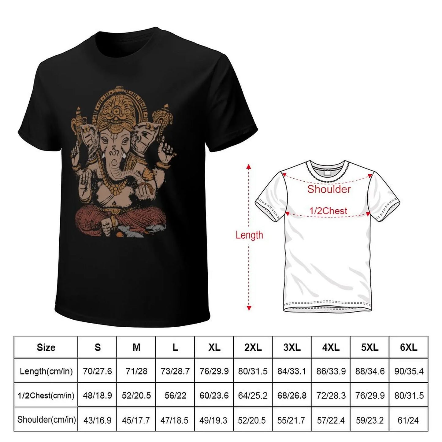 Ganesha 3D T-Shirt shirts graphic tees sweat mens t shirts pack
