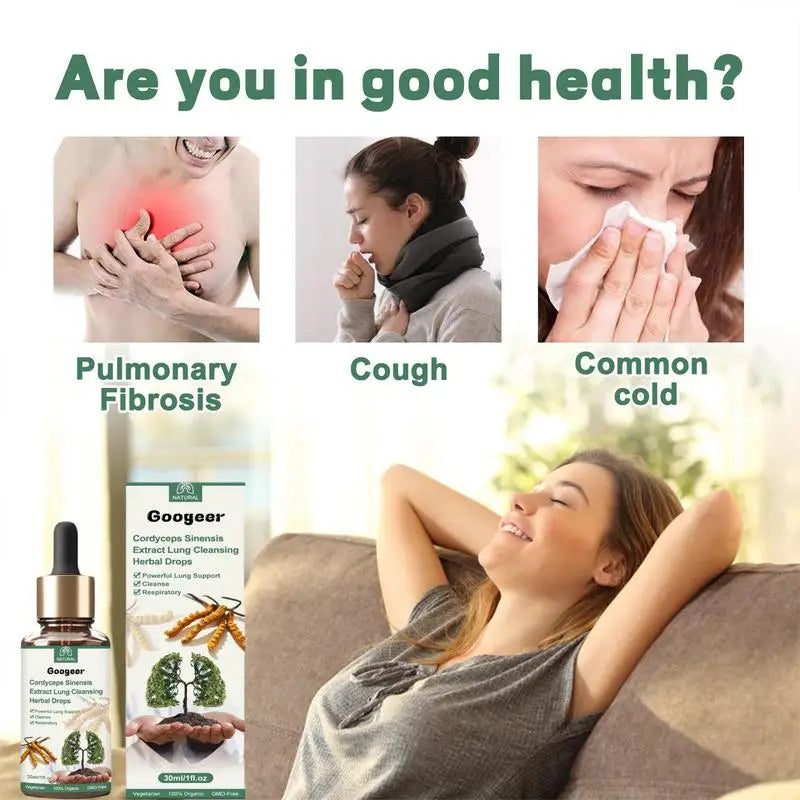 30ml Lung Cleansing Drops With Herbal Essence Herbal Drops Dendrobium Extract Relieve Body Nose Discomfort Nasal & Health Care