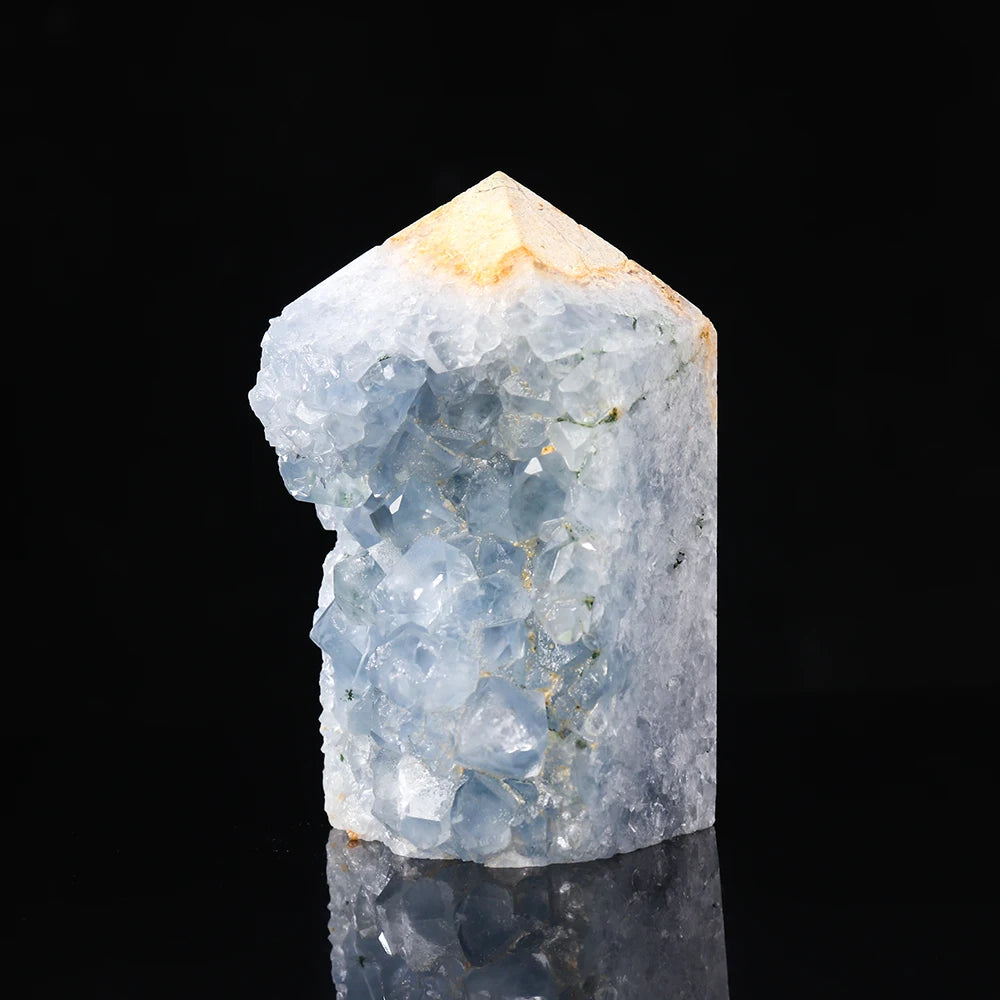 Mineraali 300-1500g Natural Blue Celestite Crystal Druzy Cluster Home Decor Irregular Healing Specimen Stone for Teaching Dreams