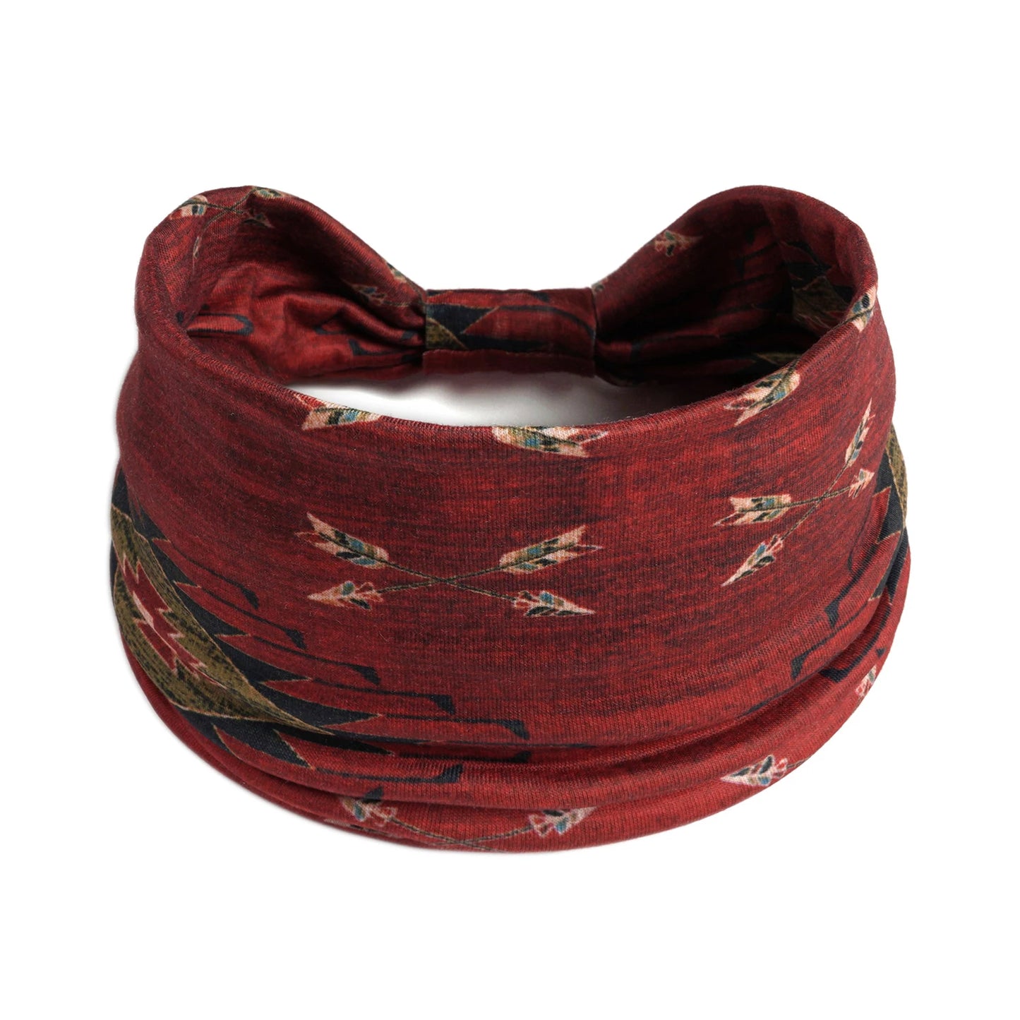 Bohemian Style Elastic Hair Bands Yoga Headband Women Headwear Print Vintage Cross Unisex Scrunchies Hair Accessories