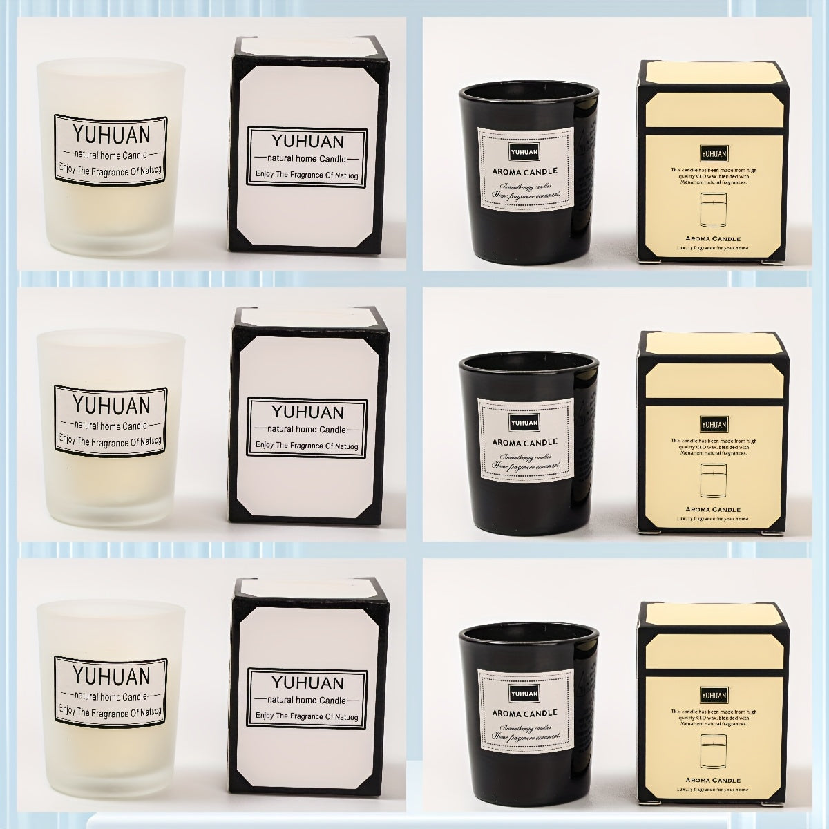 6pcs Total 17Oz. 80 Hour Burning Time with Multiple Fragrance Options, Essential Oil Scented Candles for Indoor Home Use, Soy Wax Scented Cups As a Souvenir. Suitable for Weddings And Birthdays. Anniversary Celebrations, Holi