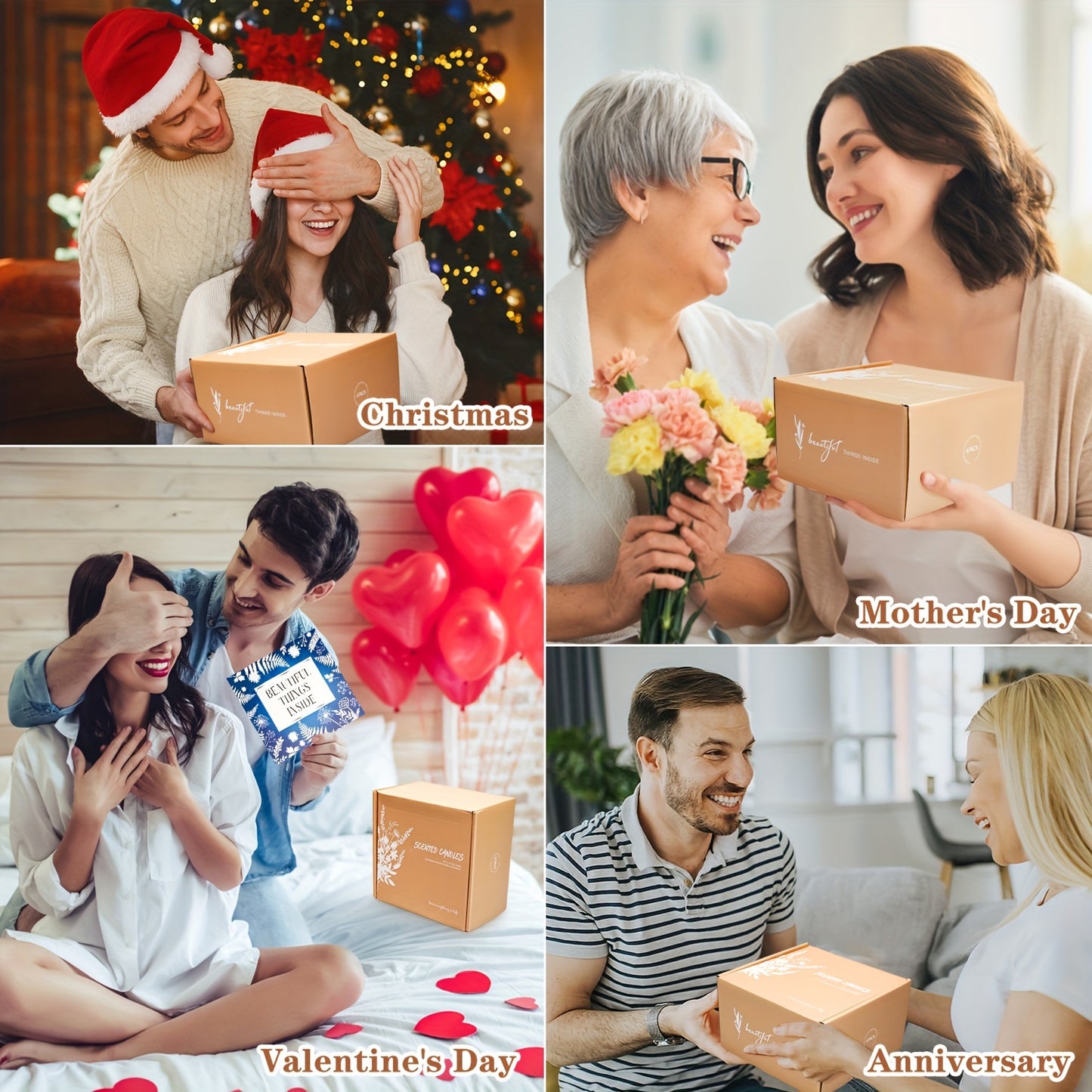 MXCUV 4-Pack Candle Gifts For Women, Lavender Candle Set For Women, 28 Ounces 200 Hours Lasting Candles, Sage Candles For Home, Scented Candles, Gift Set For Family And Friends