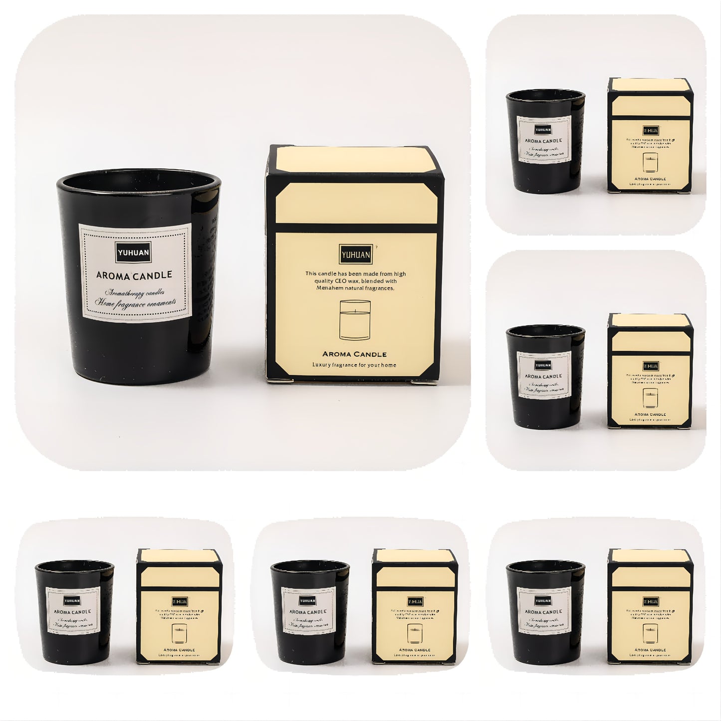 6pcs Total 17Oz. 80 Hour Burning Time with Multiple Fragrance Options, Essential Oil Scented Candles for Indoor Home Use, Soy Wax Scented Cups As a Souvenir. Suitable for Weddings And Birthdays. Anniversary Celebrations, Holi