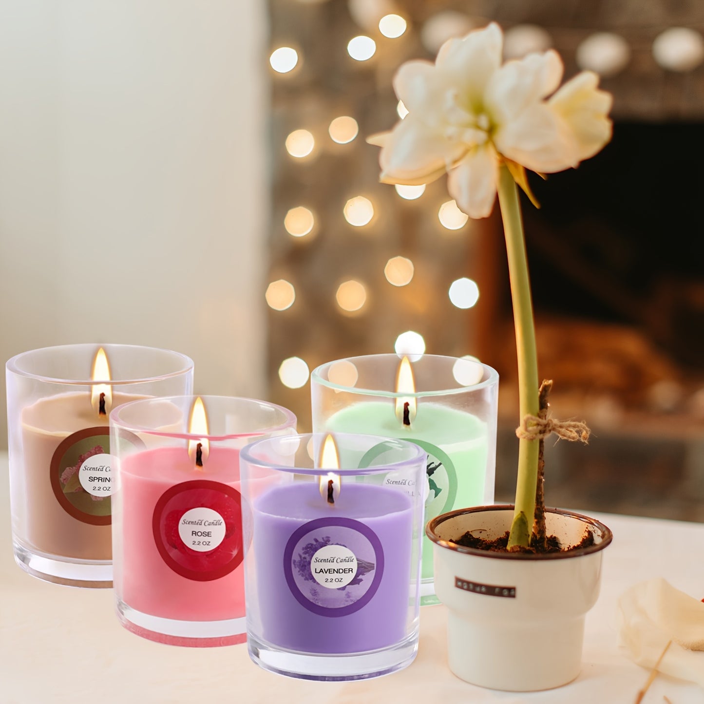 [Scented Candles Gift Set] 20 Packs of Strongly Scented Soy Wax Candles | 10 Scents, Glass Jar Candles Gift Set for Ladies Birthday, Mother's Day, Christmas, Valentine's Day, Halloween