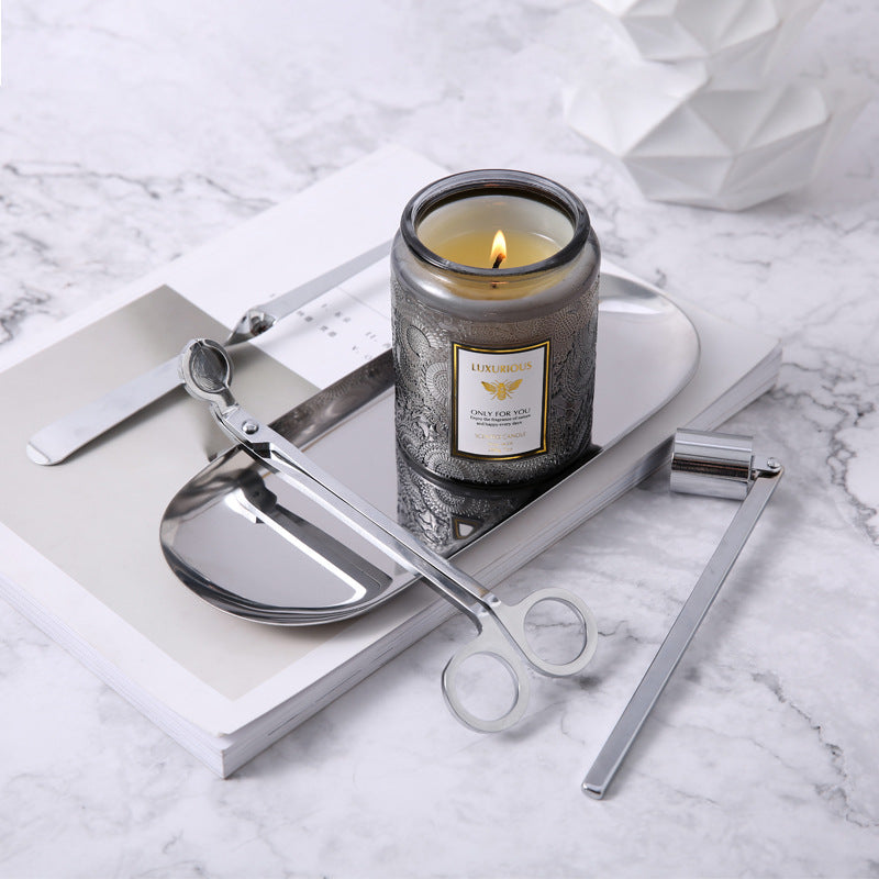 Scented Candles Large Wood Wicked Candles, Decorative Candles in Glass, Natural Soy Wax, 40 Hours Long Burning