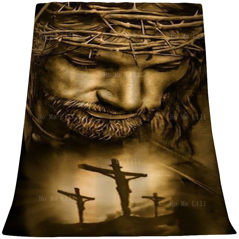 Lion Of Judah God Jesus Religious Christ Spiritual Holy Cross Ultra Soft Flannel Blanket By Ho Me Lili Indoor And Outdoor Use