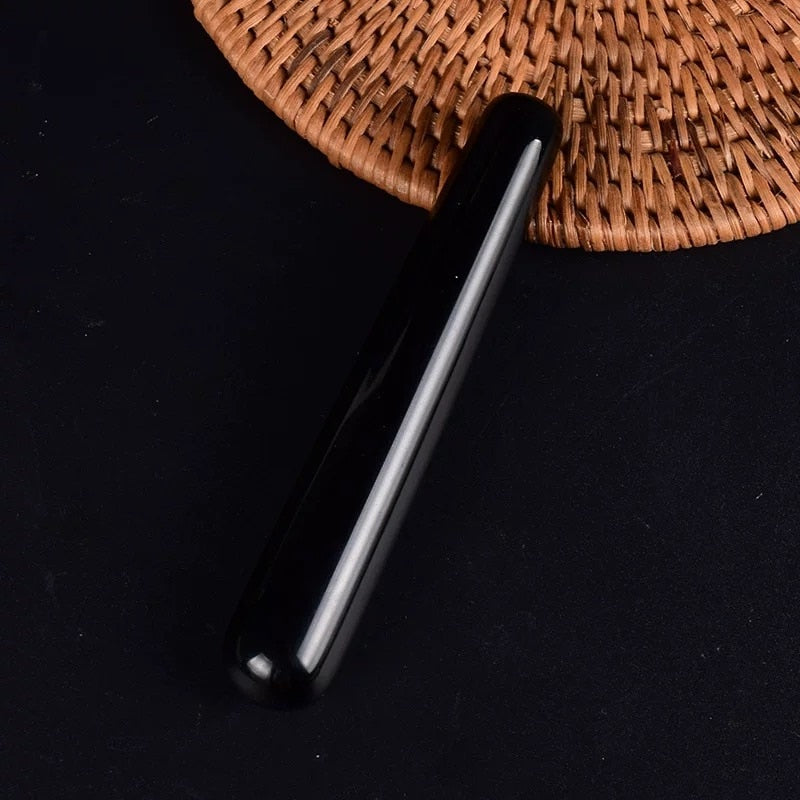 Rose Quartz Yoni Wand Natural White Crystal Massage Wand Obsidian Yoni Stick Natural Stone Body Massage Stick Face Massager Bar