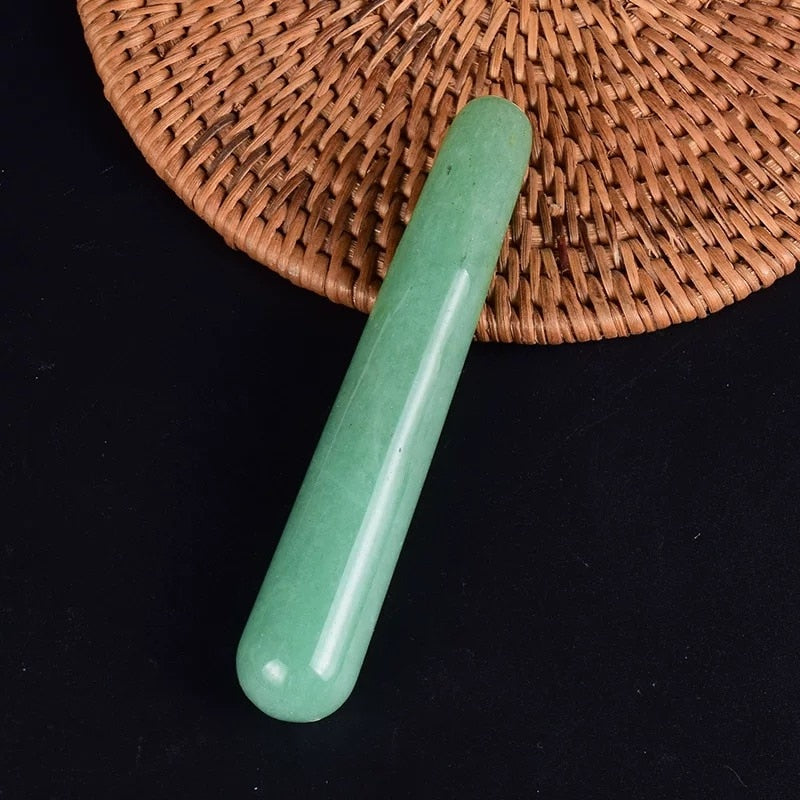 Rose Quartz Yoni Wand Natural White Crystal Massage Wand Obsidian Yoni Stick Natural Stone Body Massage Stick Face Massager Bar