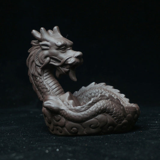 Dragon Statue Backflow Incense Burner  Ceramic Sandalwood Censer Home Ornaments Figurines Backflowing Sandalwood Incensory