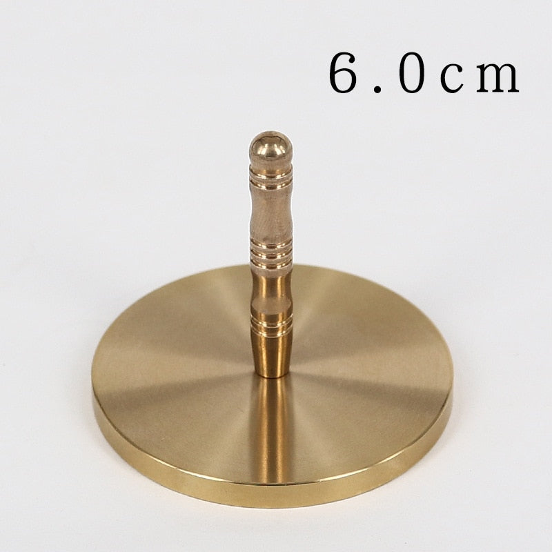 craftsman antique copper incense burner pure copperHome decoration household Zen Xuande stove plate sandalwood burner carving