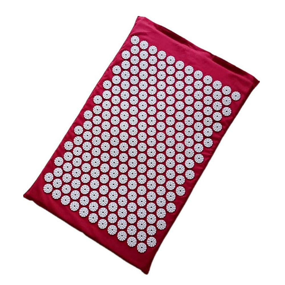 Acupressure Mat Yoga Mat Pillow Meditation Set Massage Mat Relieve Stress Body Pain Fitness Exercise Mats Yoga Massager Cushion