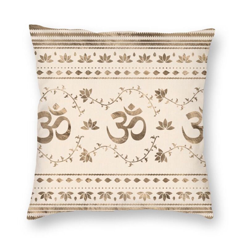 Mandala Om Symbol Cushion Cover Double Side 3D Print Yoga Buddhism Aum Meditation Throw Pillow Case for Living Room Pillowcase