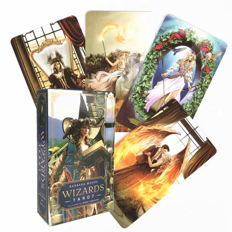 Tarot oracle card mysterious divination comics Tarot card female girl card game board game English playing cards with PDF guide