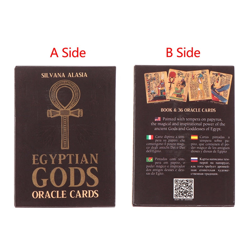 Egyptian Gods Oracle Cards Tarot Prophecy Divination Deck Family Party Board Game Fate Card Fortune Telling Game