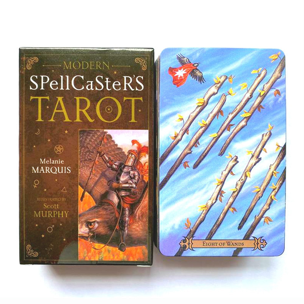 Tarot oracle card mysterious divination comics Tarot card female girl card game board game English playing cards with PDF guide