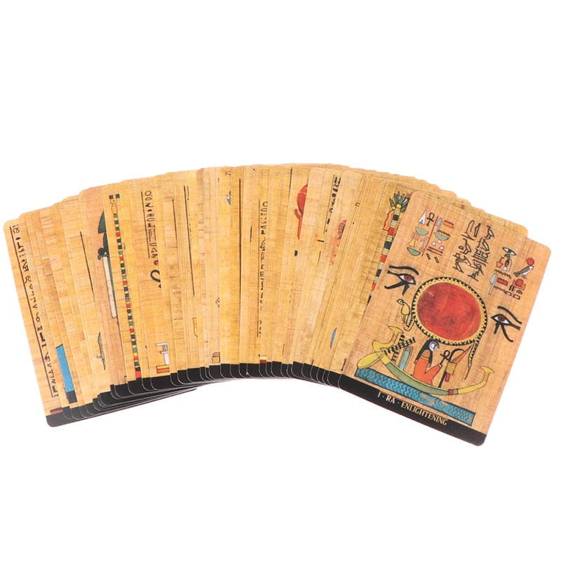 Egyptian Gods Oracle Cards Tarot Prophecy Divination Deck Family Party Board Game Fate Card Fortune Telling Game