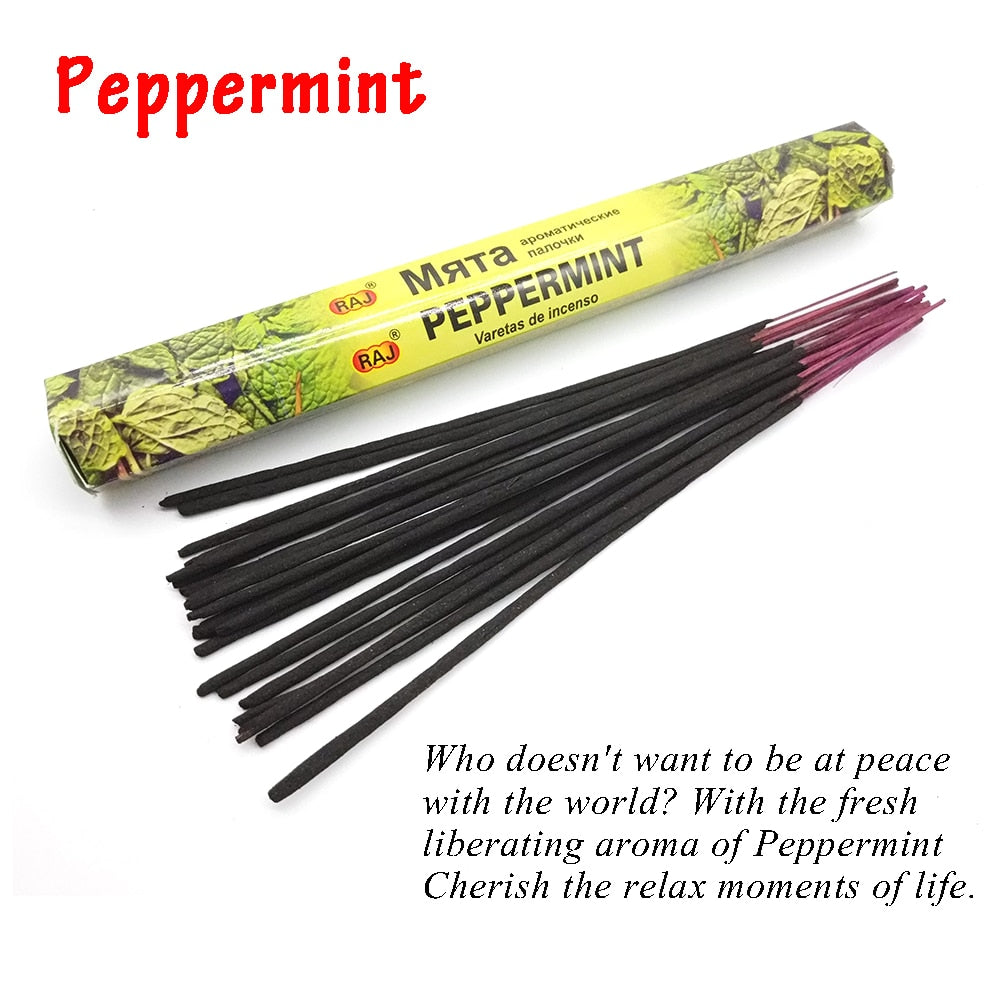 1 Box Incense Sticks White Sage Indian Flavor Incenses for Home Bedroom Meditation Yoga Fresh Air Scent Aroma Lavender Fragrance