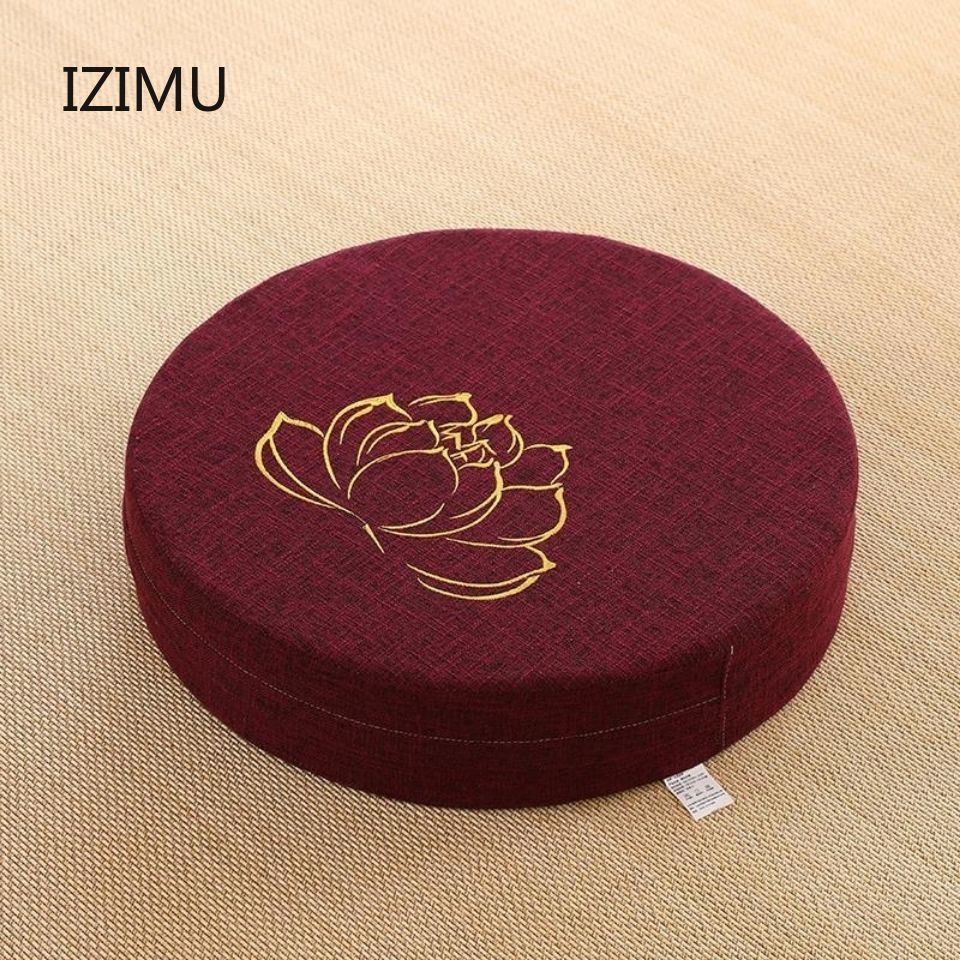 IZIMU 40X6CM Yoga Meditate PEP Hard Texture Meditation Cushion Backrest Pillow Japanese Tatami Mat Removable and Washable