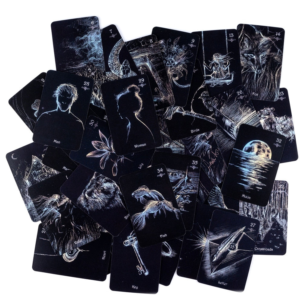 Newest clair de lenormand oracle cards Fate Divination Tarot Card Board Game With Online Guidebook For Adult Children Game