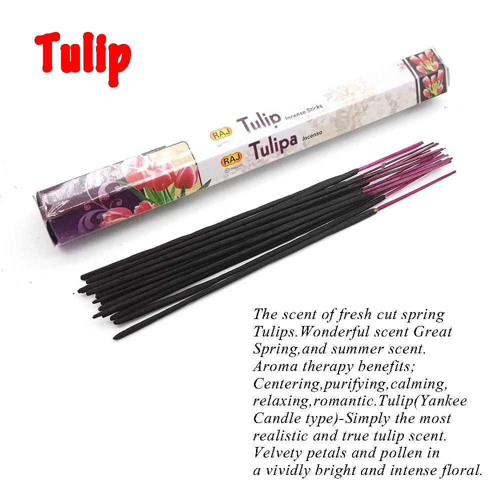 1 Box Incense Sticks White Sage Indian Flavor Incenses for Home Bedroom Meditation Yoga Fresh Air Scent Aroma Lavender Fragrance