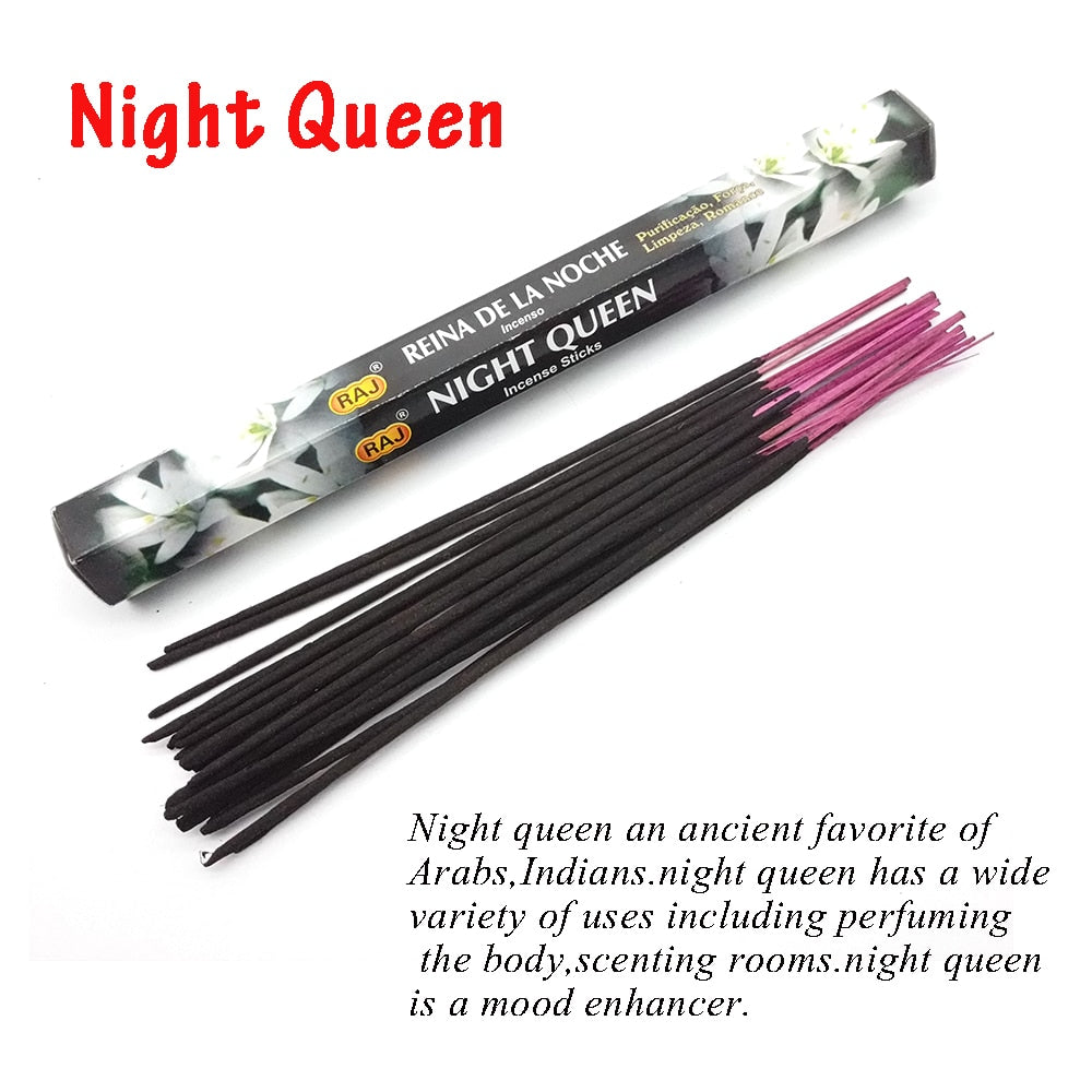 1 Box Incense Sticks White Sage Indian Flavor Incenses for Home Bedroom Meditation Yoga Fresh Air Scent Aroma Lavender Fragrance