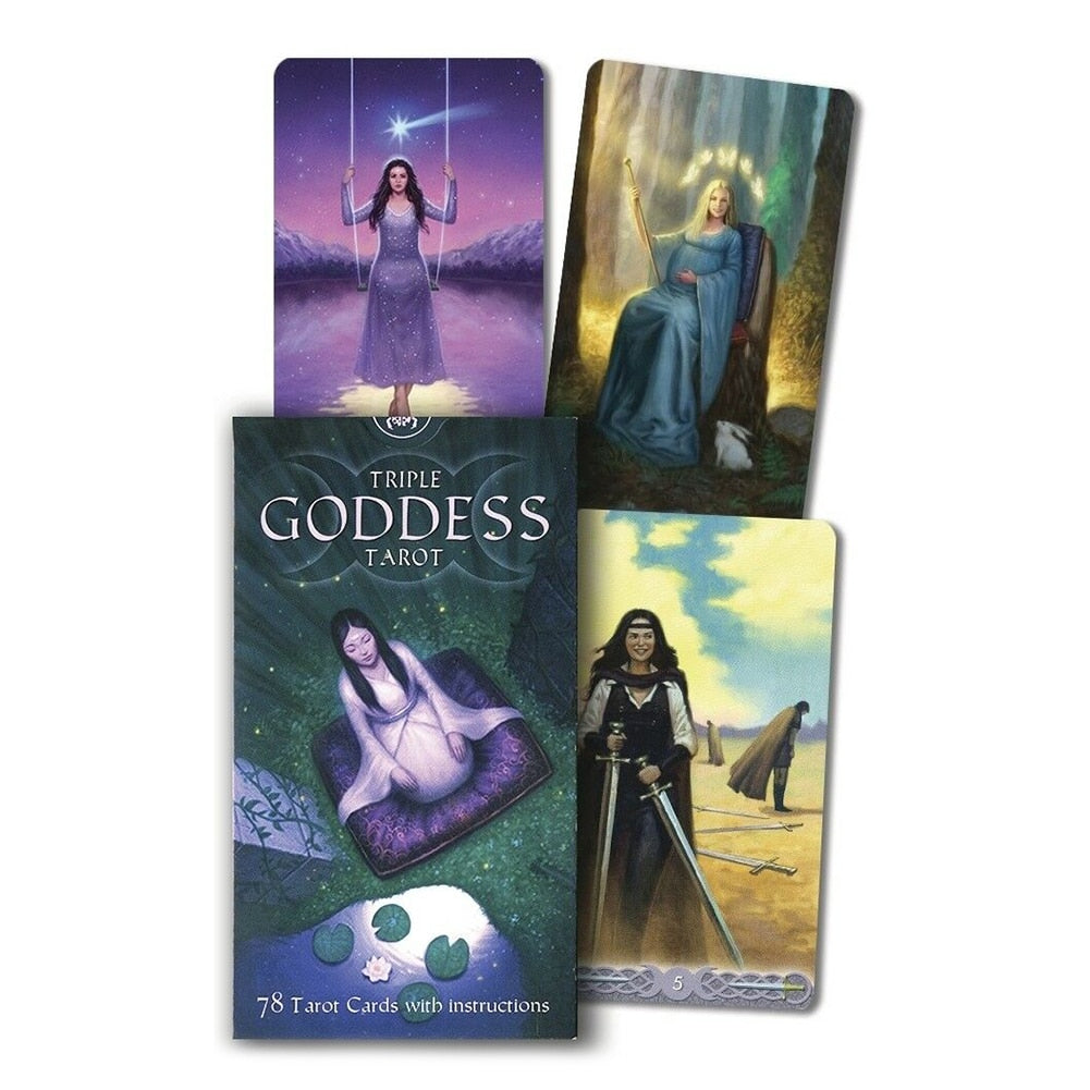 new Tarot deck oracles cards mysterious divination green witch tarot cards for women girls cards game board game