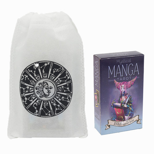 Tarot oracle card mysterious divination comics Tarot card female girl card game board game English playing cards with PDF guide