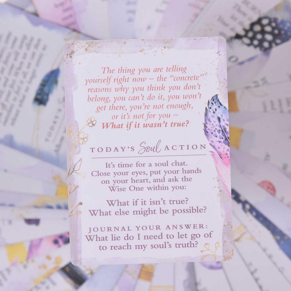 NEW Soul Truth Self-Awareness Card Deck Daily Questions That Will Transform Your Life Tarot Oracle Cards With PDF Guidebook