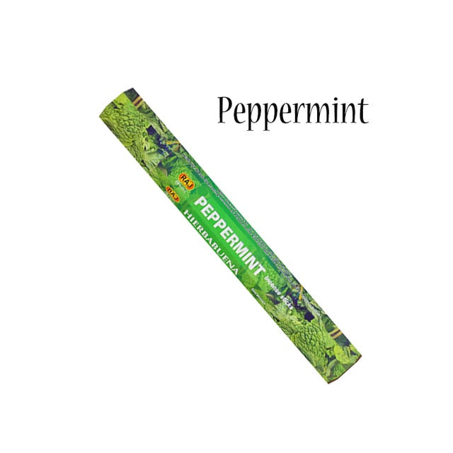 White Sage India Stick Incense Handmade Natural Meditation Sandalwood Frankincense Yoga Incense Flower Scent Tibetal 1box