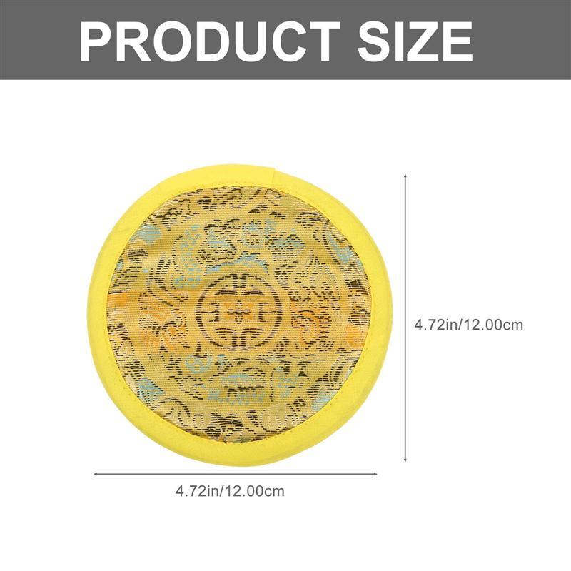 1pc Tibetan Meditation Singing Bowl Cushion Pillow Ritual Instruments Buddhist Sound Therapy Bowl Mallet Mat Handmade Carft