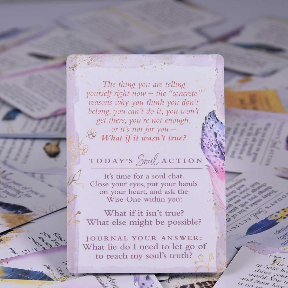 NEW Soul Truth Self-Awareness Card Deck Daily Questions That Will Transform Your Life Tarot Oracle Cards With PDF Guidebook