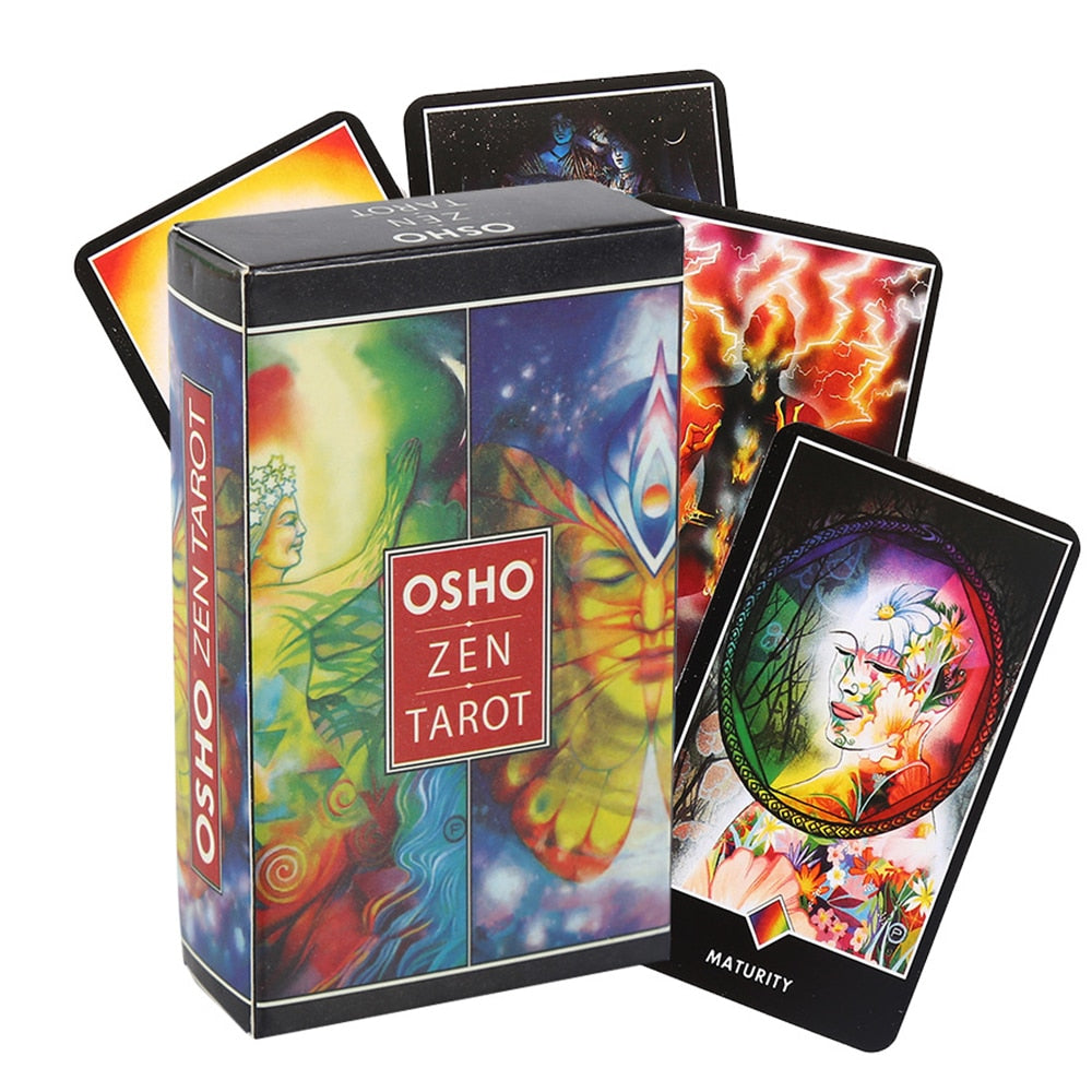 Tarot oracle card mysterious divination comics Tarot card female girl card game board game English playing cards with PDF guide