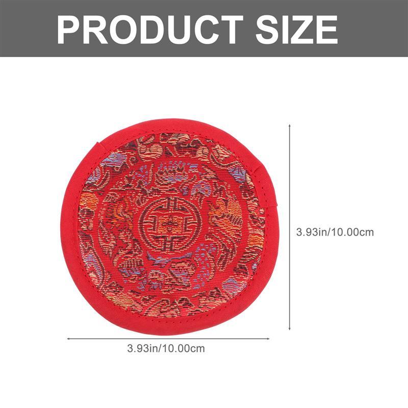 1pc Tibetan Meditation Singing Bowl Cushion Pillow Ritual Instruments Buddhist Sound Therapy Bowl Mallet Mat Handmade Carft