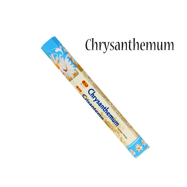 White Sage India Stick Incense Handmade Natural Meditation Sandalwood Frankincense Yoga Incense Flower Scent Tibetal 1box