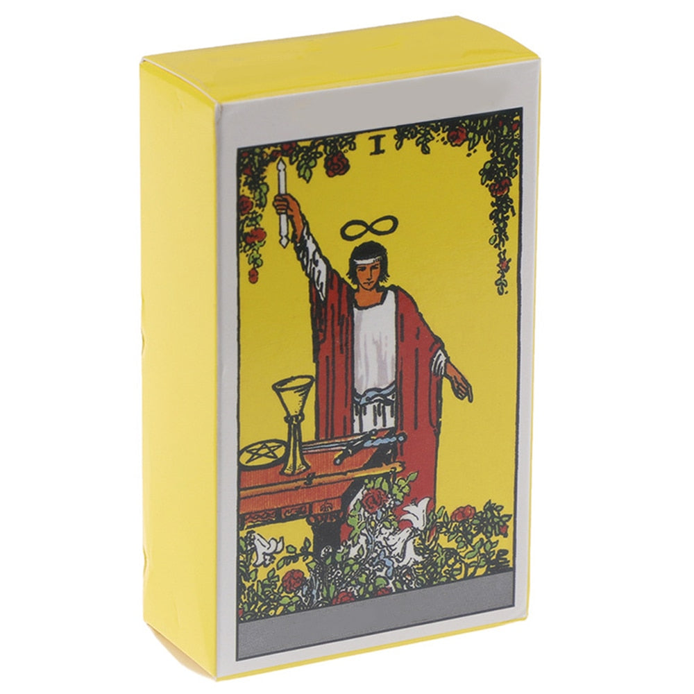 Tarot oracle card mysterious divination comics Tarot card female girl card game board game English playing cards with PDF guide