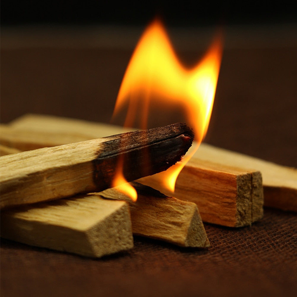 Palo Santo Natural Incense Sticks Wooden Smudging Strips Aroma Diffuser Stains Stick Aromatherapy Burn Wooden Sticks