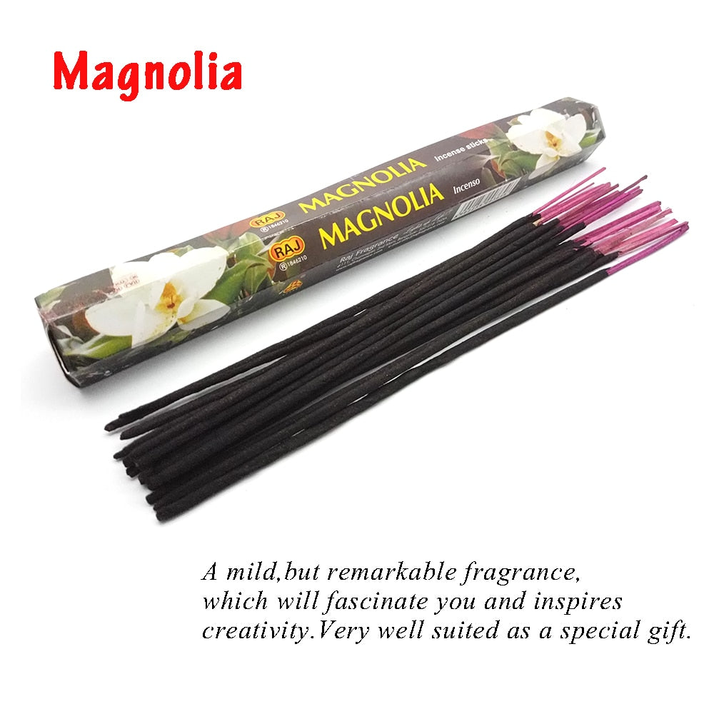 1 Box Incense Sticks White Sage Indian Flavor Incenses for Home Bedroom Meditation Yoga Fresh Air Scent Aroma Lavender Fragrance
